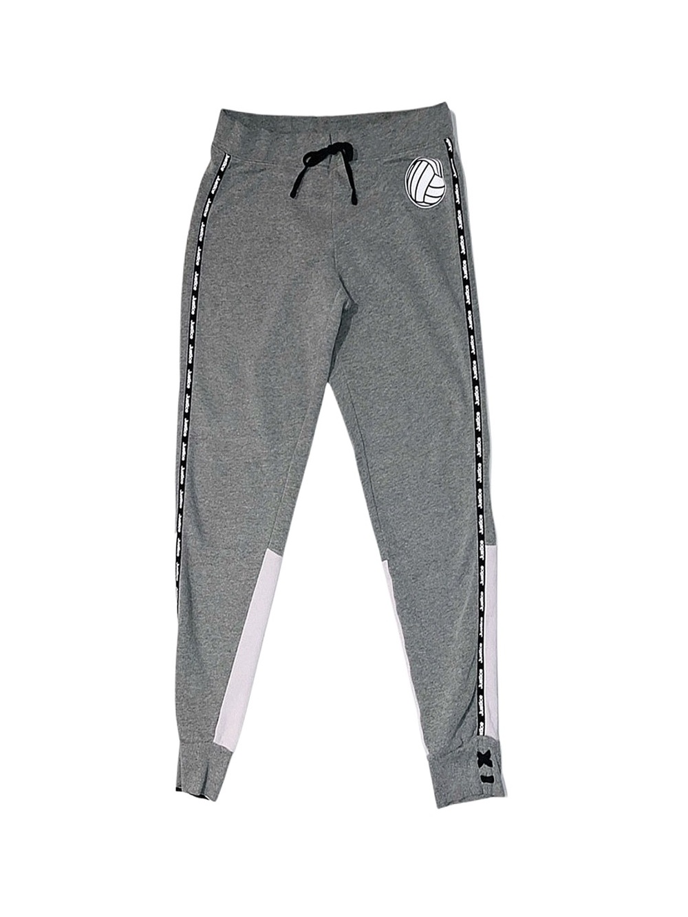 JUSTICE Girl's Grey And Purple Joggers Size 18/20